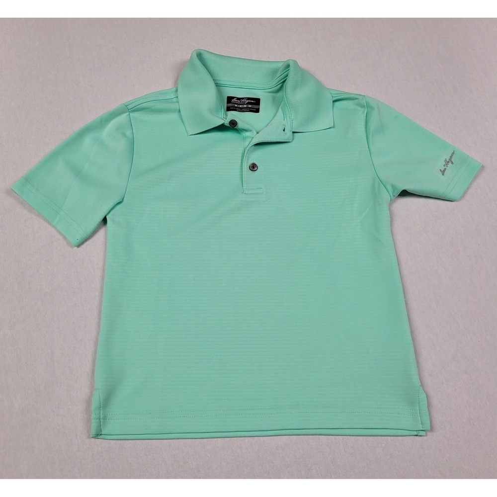 Ben Hogan Performance Boys' Short Sleeve Golf Polo Shirt Mint Green Size M (8)